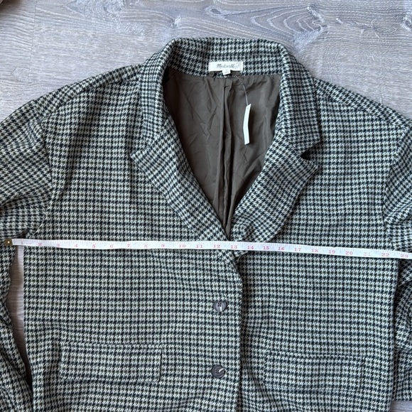 NEW Madewell Oversized Knit Blazer in Houndstooth - Picture 9 of 10